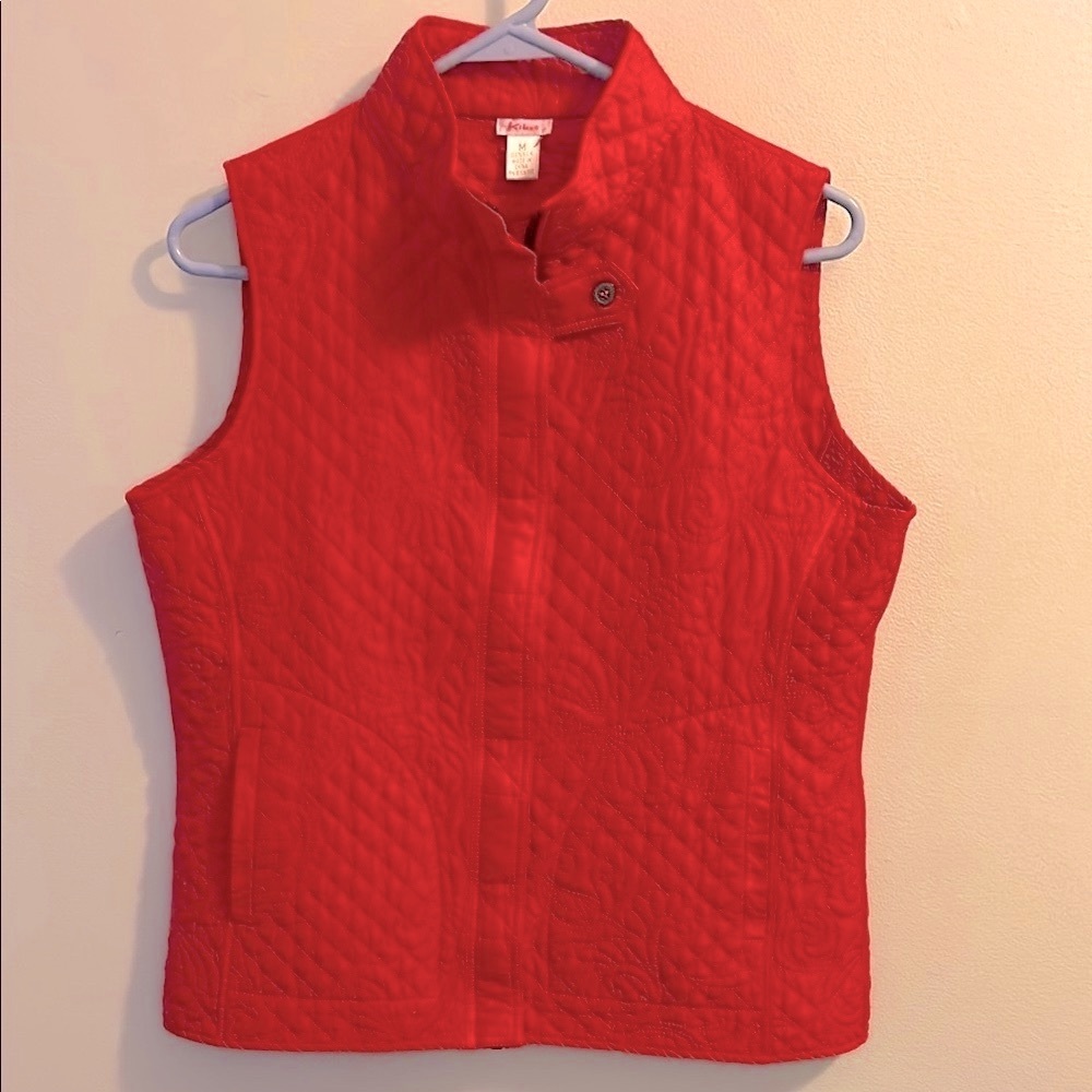 Kiko Red Quilted Vest